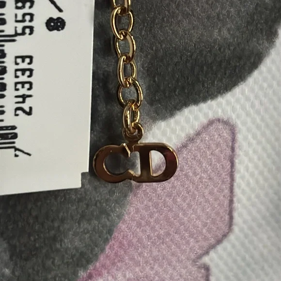 Christian Dior necklace CD/Emerald stone NWT - Picture 5 of 14